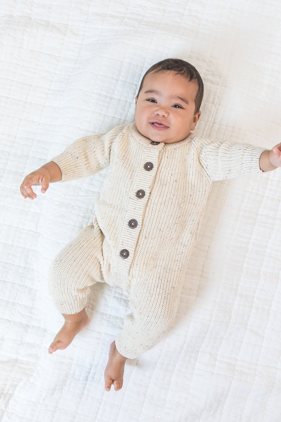 Milo Sweater Romper Baby : Rompers : Long Sleeves Colored Organics Organic Cotton Baby Sweater Romper