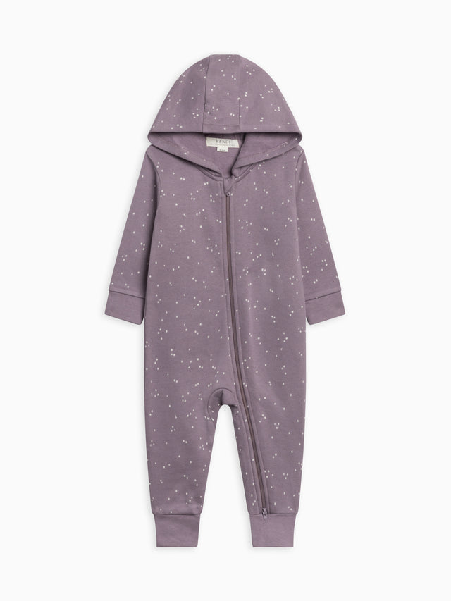 Greer Fleece Hooded Zipper Romper