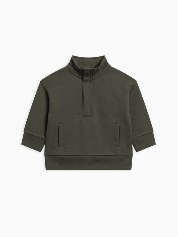 Eunan Fleece Half Zip Pullover Sweatshirt