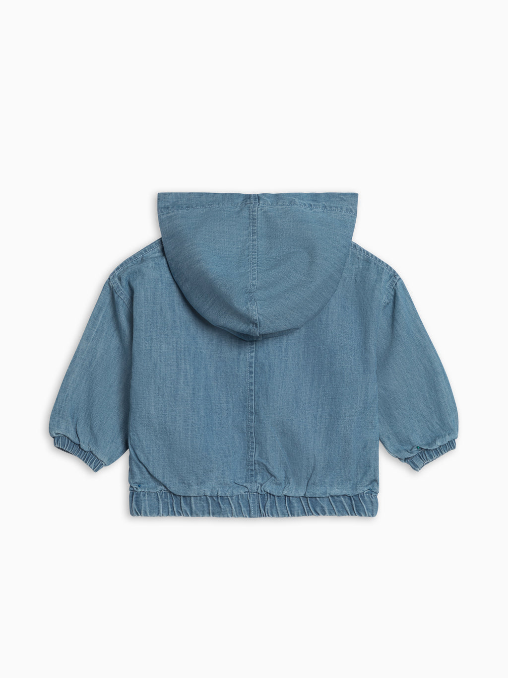 Jules Chambray Hooded Jacket Baby-Kids : Tops : Hoodies : Long Sleeves KENDI by Colored Organics Jules Chambray Hooded Jacket for Baby | Colored Organics®