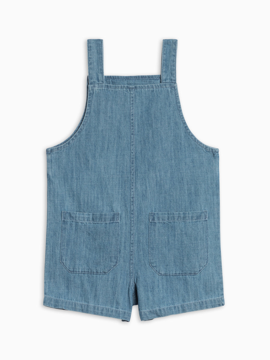 Zack Chambray Overall Short