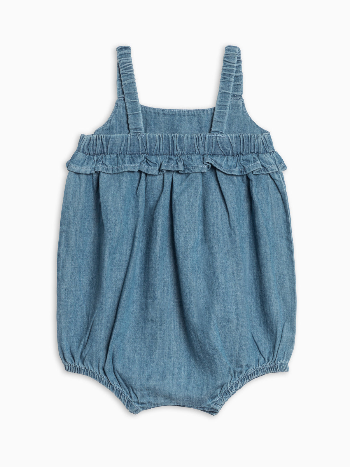 Gemma Chambray Bubble Romper Baby : One Pieces : Rompers : Tanks KENDI by Colored Organics Gemma Chambray Bubble Romper for Baby | Colored Organics®