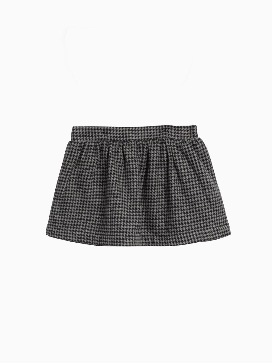 Ammie Flannel Skirt with Ruffle Suspenders