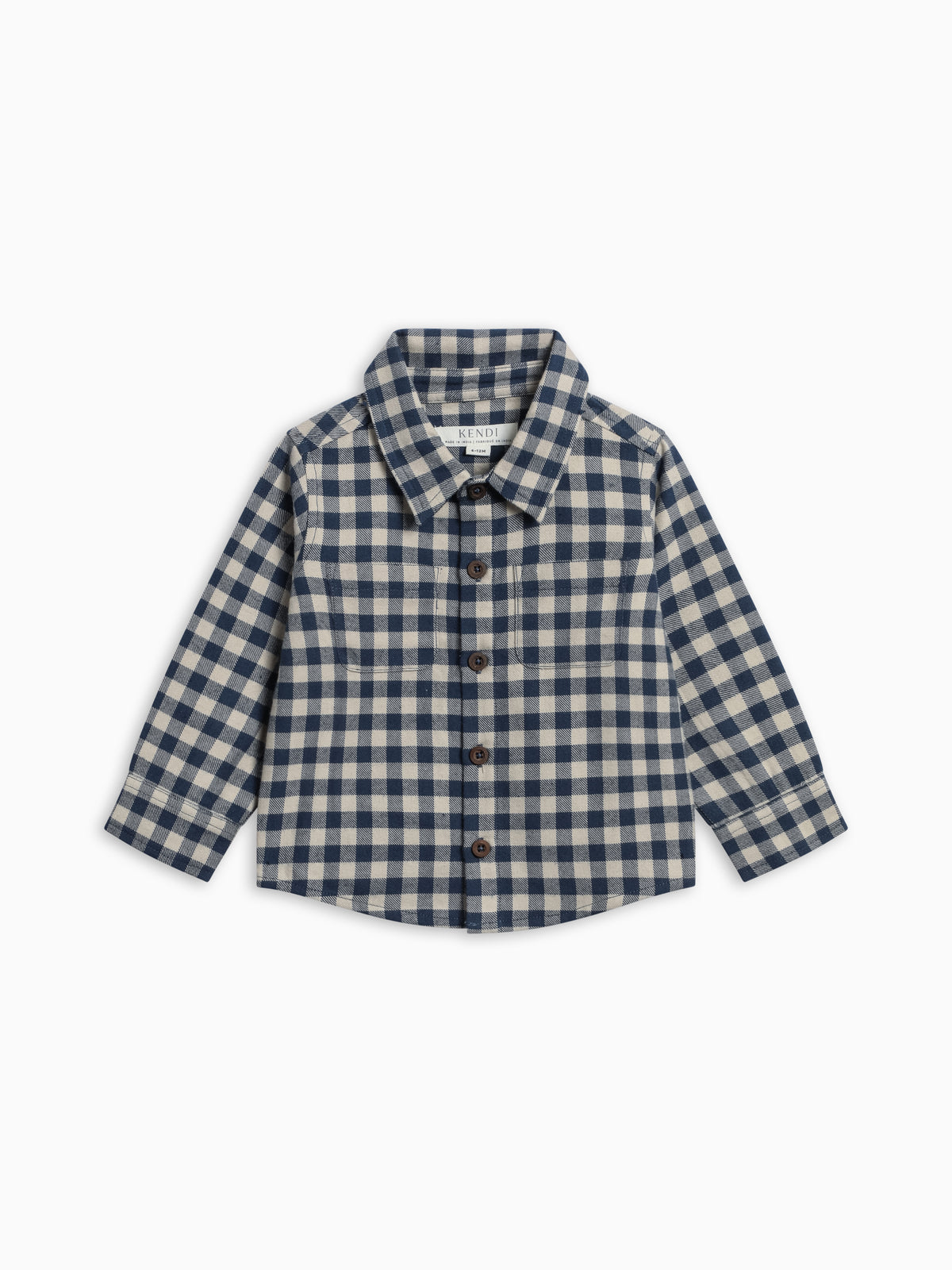 Hugo Flannel Long Sleeve Collared Button Down Shirt - Fireside