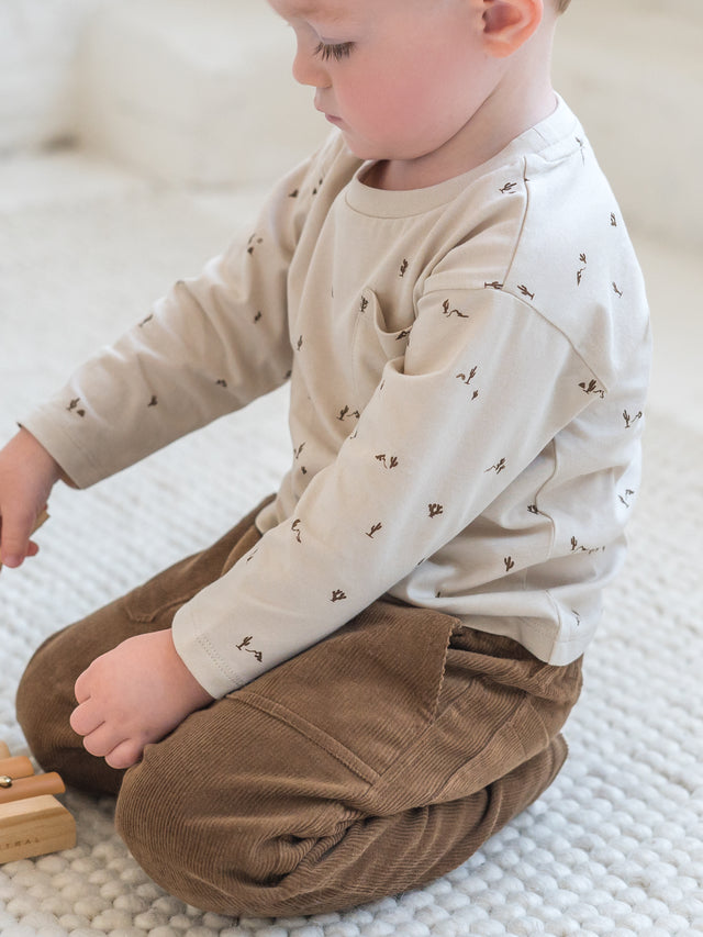 Reese Drop Shoulder Tee Sale :Baby-Kids :Tops :Tees :Long Sleeves Colored Organics Organic Cotton Baby and Kids Reese Drop Shoulder Tee