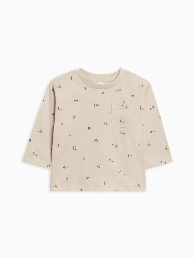 Reese Drop Shoulder Tee Sale :Baby-Kids :Tops :Tees :Long Sleeves Colored Organics Organic Cotton Baby and Kids Reese Drop Shoulder Tee