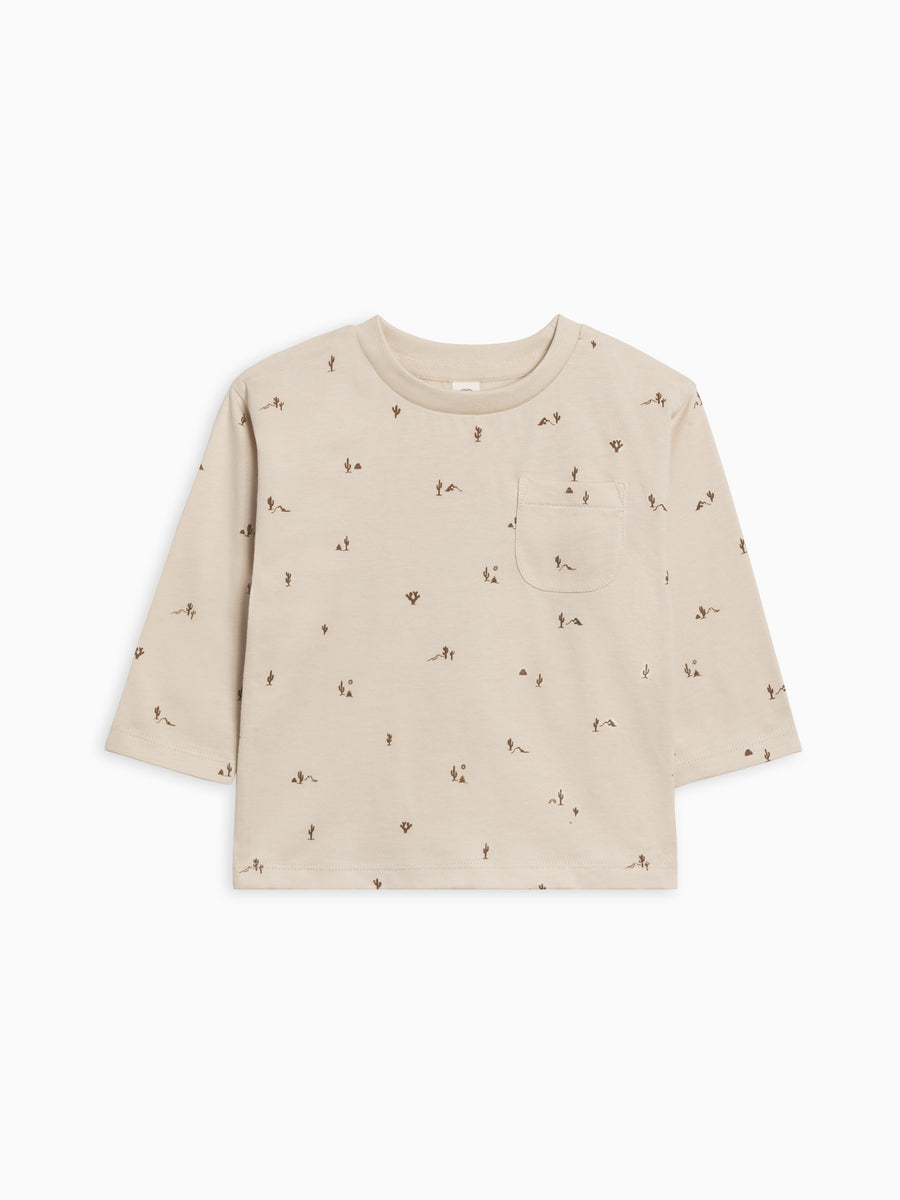 Reese Drop Shoulder Tee Baby-Kids : Tops : Tees : Long Sleeves Colored Organics Organic Cotton Baby and Kids Reese Drop Shoulder Tee