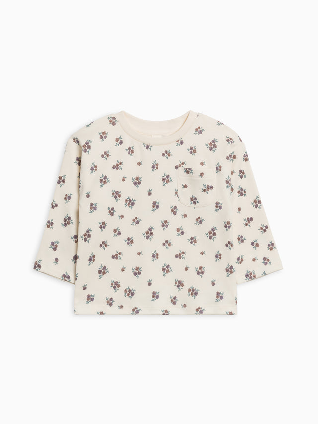 Reese Drop Shoulder Tee Baby-Kids : Tops : Tees : Long Sleeves Colored Organics Organic Cotton Baby and Kids Reese Drop Shoulder Tee