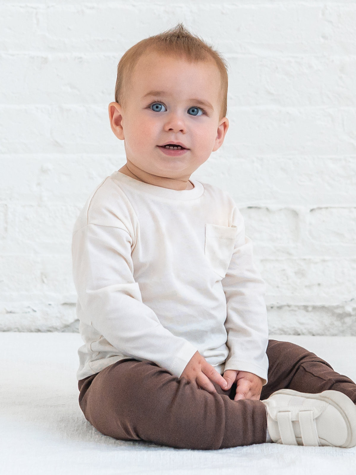 Reese Drop Shoulder Tee - Ivory