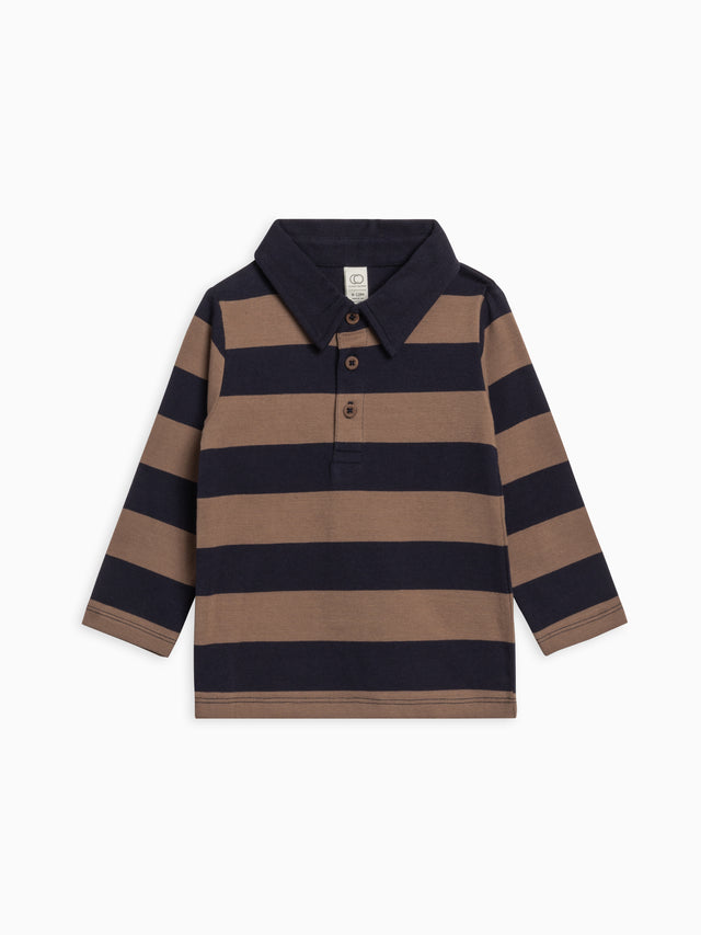 Doyle Long Sleeve Collared Top Sale :Baby-Kids :Tops :Tees :Long Sleeves Colored Organics Organic Cotton Baby and Kids Doyle Long Sleeve Collared Top