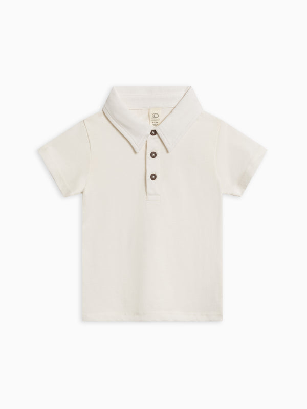 Ben Short Sleeve Polo Baby-Kids : Tops : Shirts : Short Sleeves Colored Organics Organic Cotton Baby and Kids Ben Short Sleeve Polo