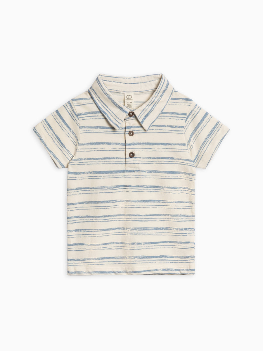 Ben Short Sleeve Polo Baby-Kids : Tops : Shirts : Short Sleeves Colored Organics Organic Cotton Baby and Kids Ben Short Sleeve Polo
