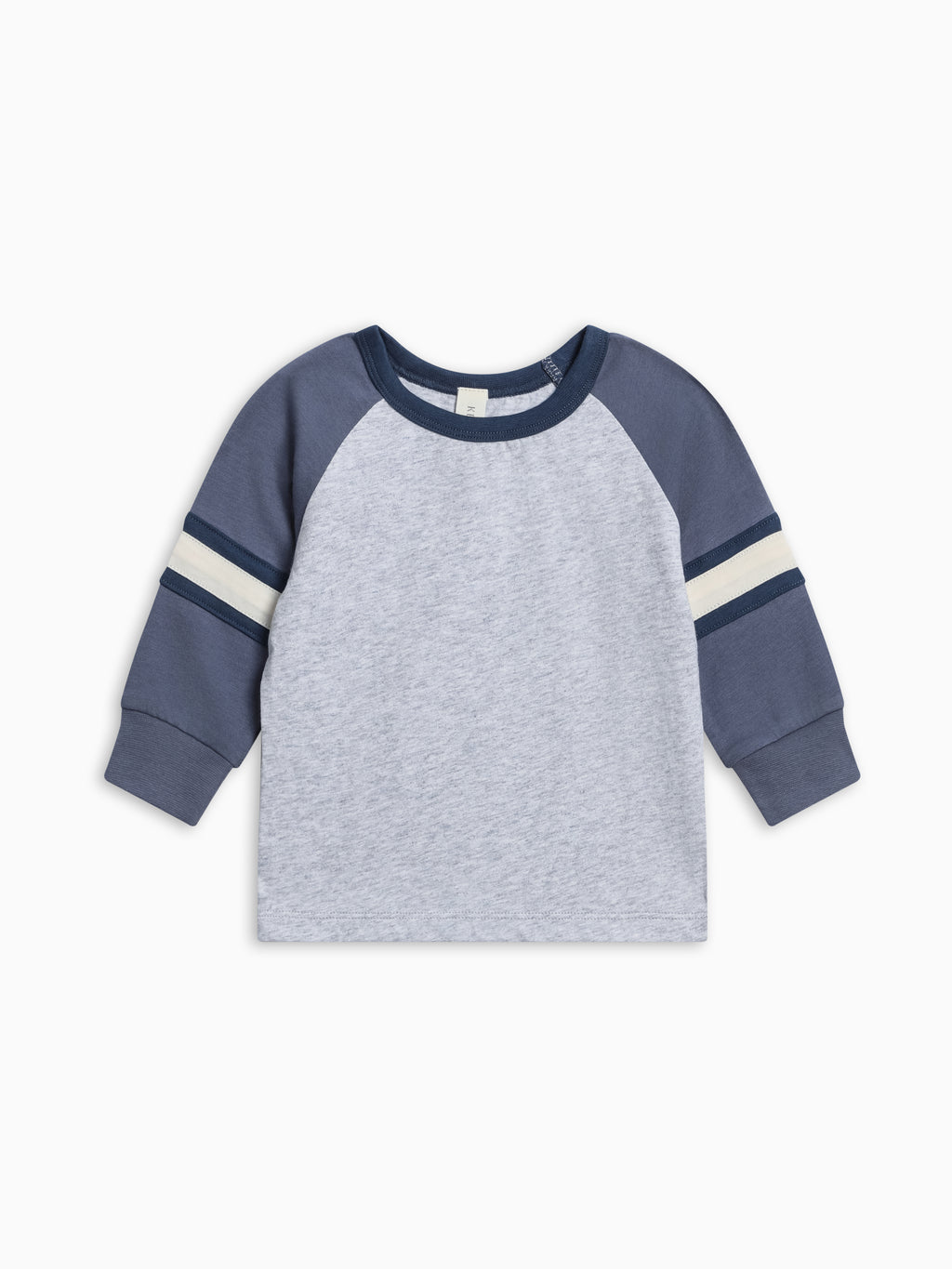 Miles Long Sleeve Raglan Ringer Tee - Heather Grey Combo
