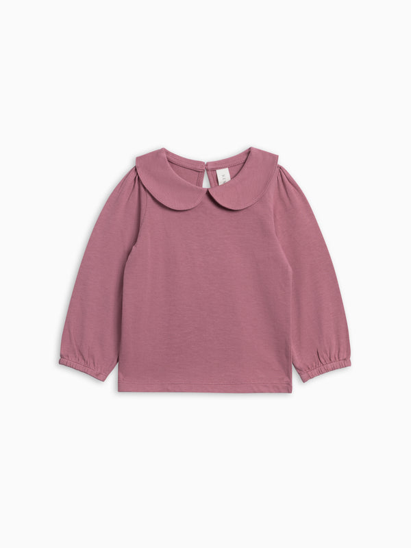 Sora Long Sleeve Peter Pan Top - Bloom