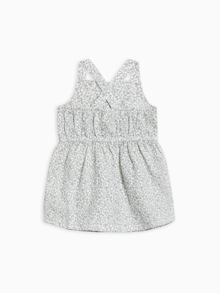 Paloma Linen Button Front Dress Baby-Kids : Tops : Dresses Kendi Organic Cotton Baby and Kids Paloma Linen Button Front Dress