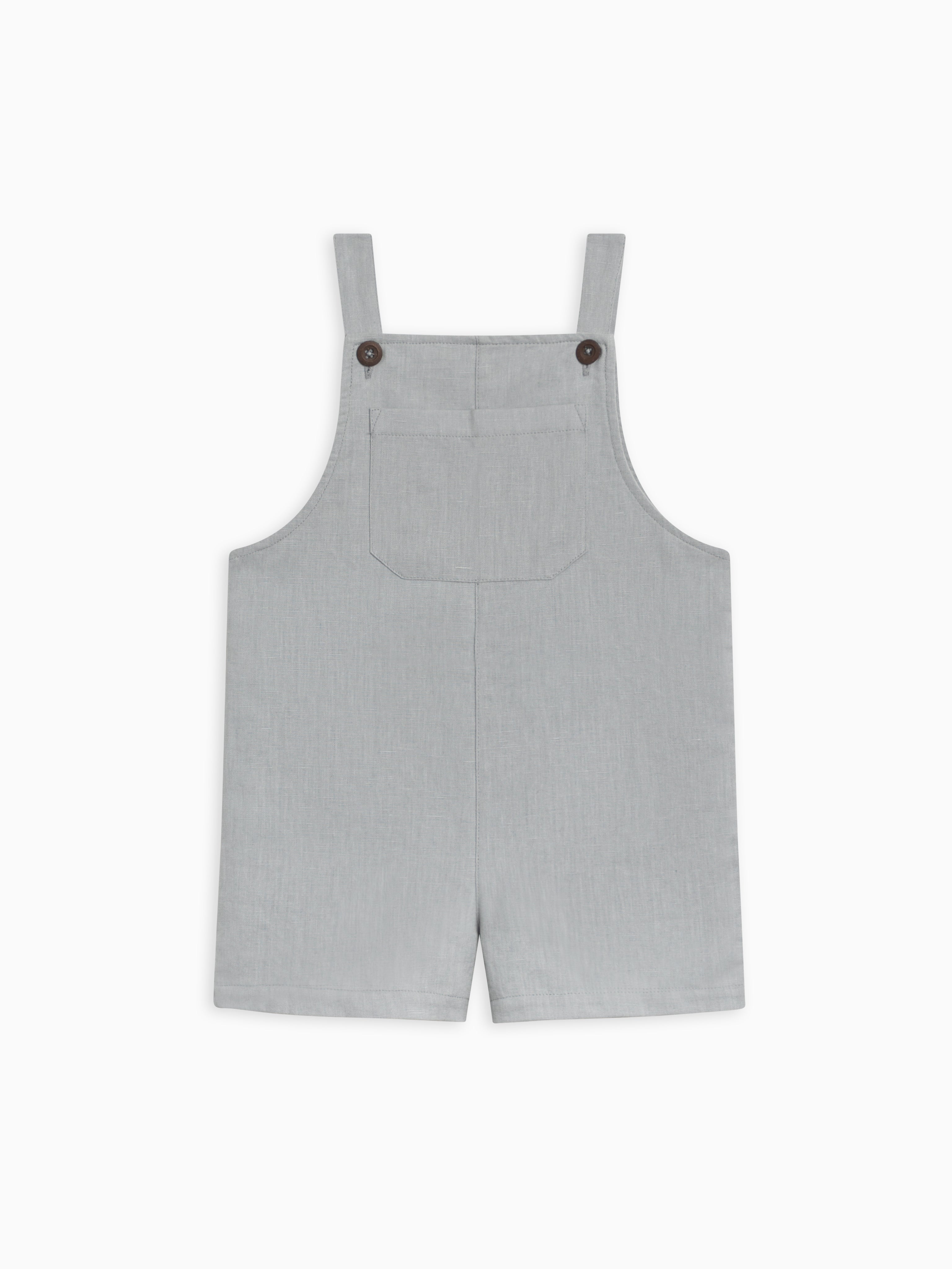 Organic Cotton Kids Orin Linen Overalls