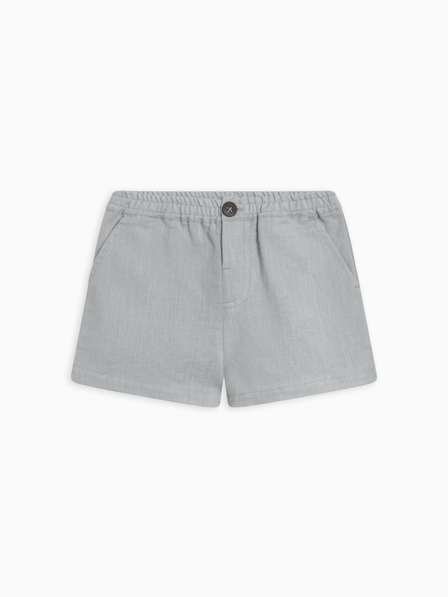 Gavin Linen Shorts Baby-Kids : Bottoms : Shorts Kendi Organic Cotton Baby and Kids Gavin Linen Shorts