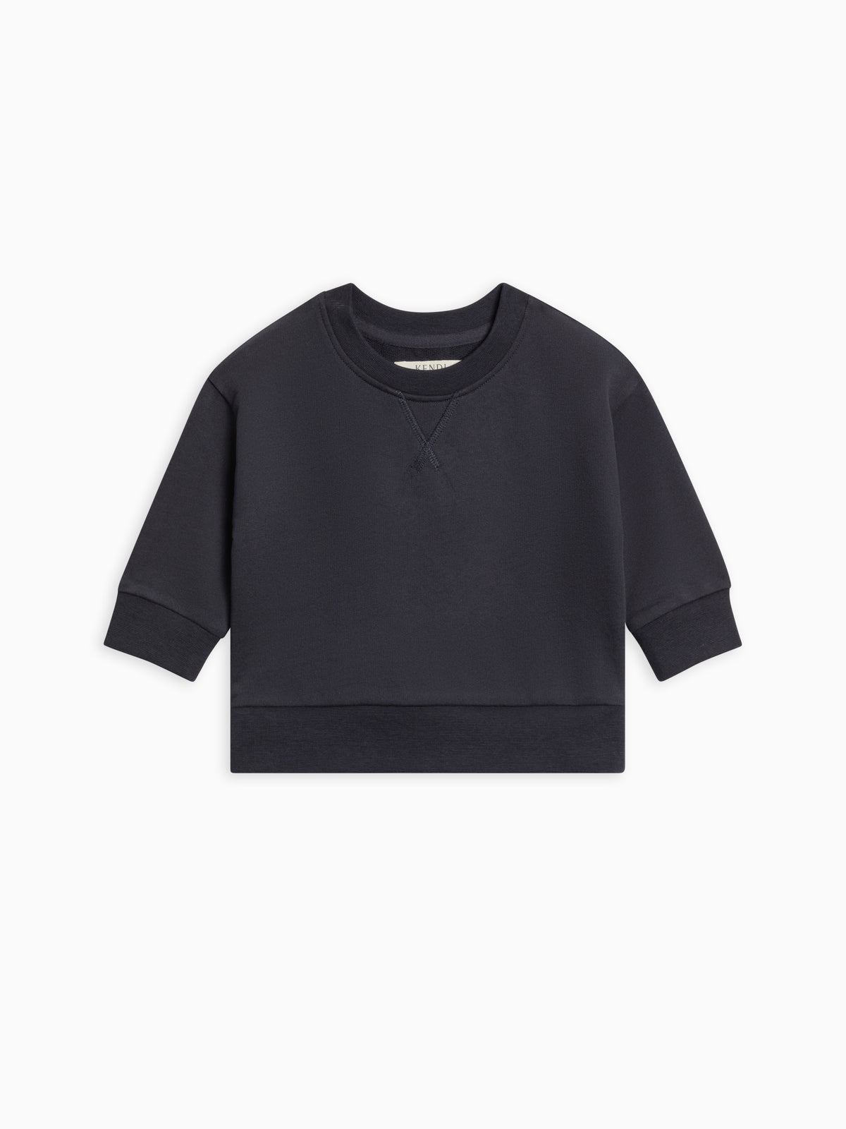 Quinn French Terry Relaxed Pullover Sweatshirt Baby-Kids : Tops : Pullovers : Long Sleeves KENDI by Colored Organics Quinn French Terry Relaxed Pullover | Colored Organics®