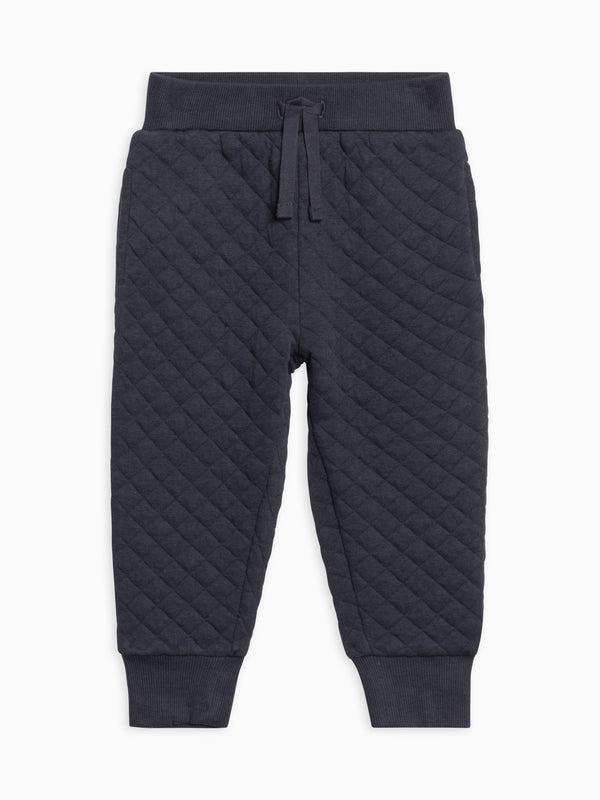 Hoyt Quilted Jacquard Jogger Sale : Baby-Kids : Bottoms : Joggers Kendi Organic Cotton Baby and Kids Hoyt Quilted Jacquard Jogger
