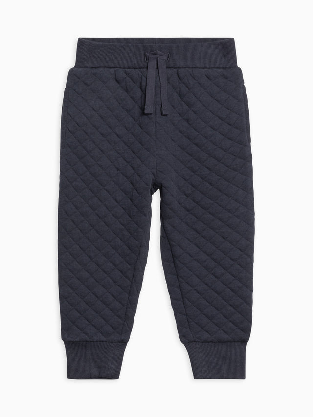 Hoyt Quilted Jacquard Jogger Sale :Baby-Kids :Bottoms :Joggers Kendi Organic Cotton Baby and Kids Hoyt Quilted Jacquard Jogger