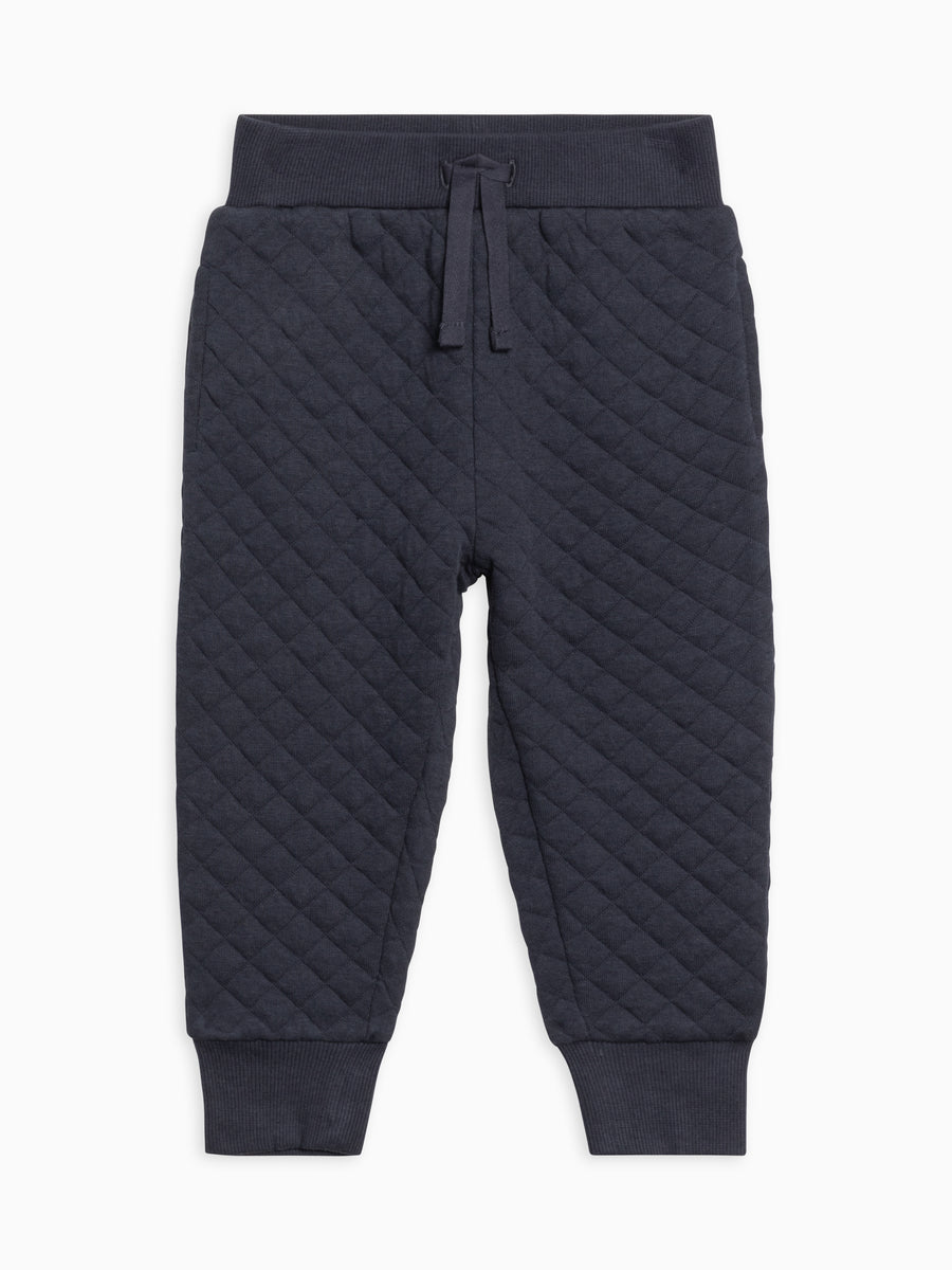 Hoyt Quilted Jacquard Jogger Baby-Kids : Bottoms : Joggers Kendi Organic Cotton Baby and Kids Hoyt Quilted Jacquard Jogger