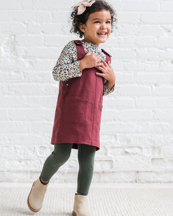 Alma Twill Jumper Dress