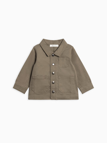 Denver Twill Chore Jacket Baby-Kids : Tops : Tops : Outerwear : Long Sleeves KENDI by Colored Organics Denver Twill Chore Jacket for Baby | Colored Organics®