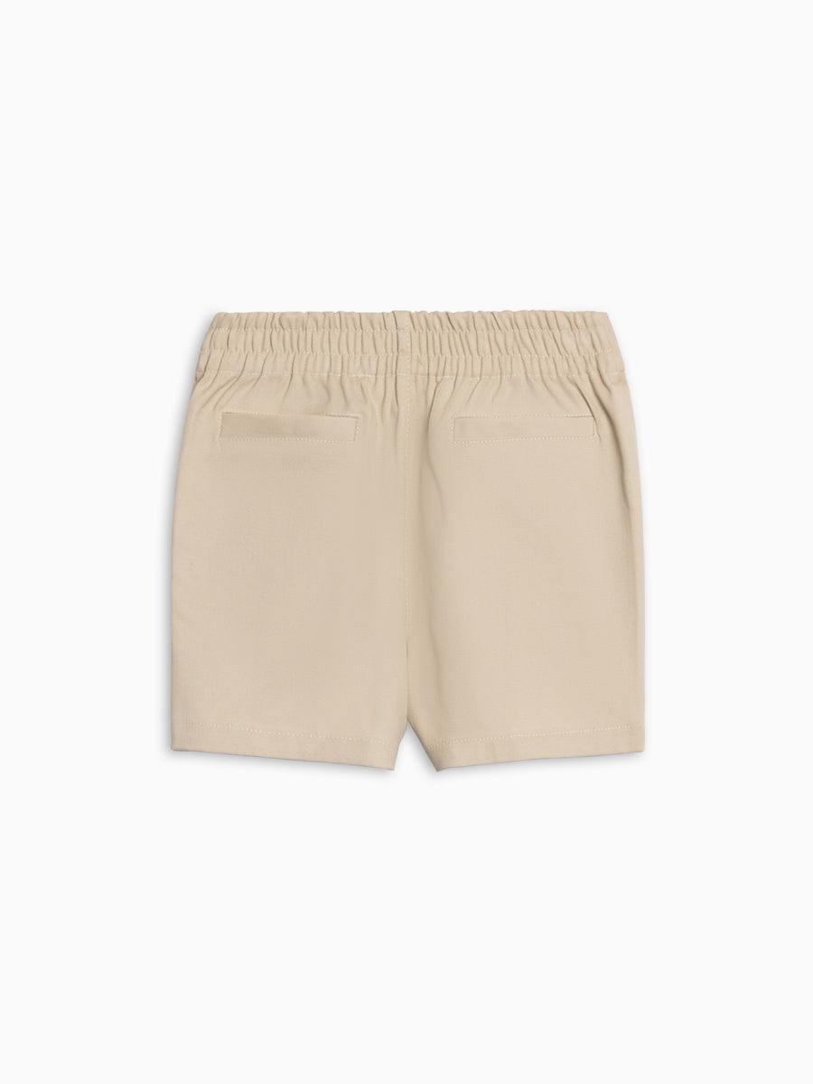 Harrison Twill Short - Dune Baby-Kids : Bottoms : Shorts Kendi Harrison Twill Short - Dune for Baby | Colored Organics®