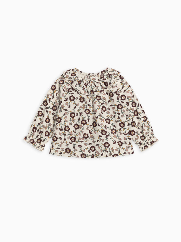 Shirley Poplin Ruffle Collar Shirt