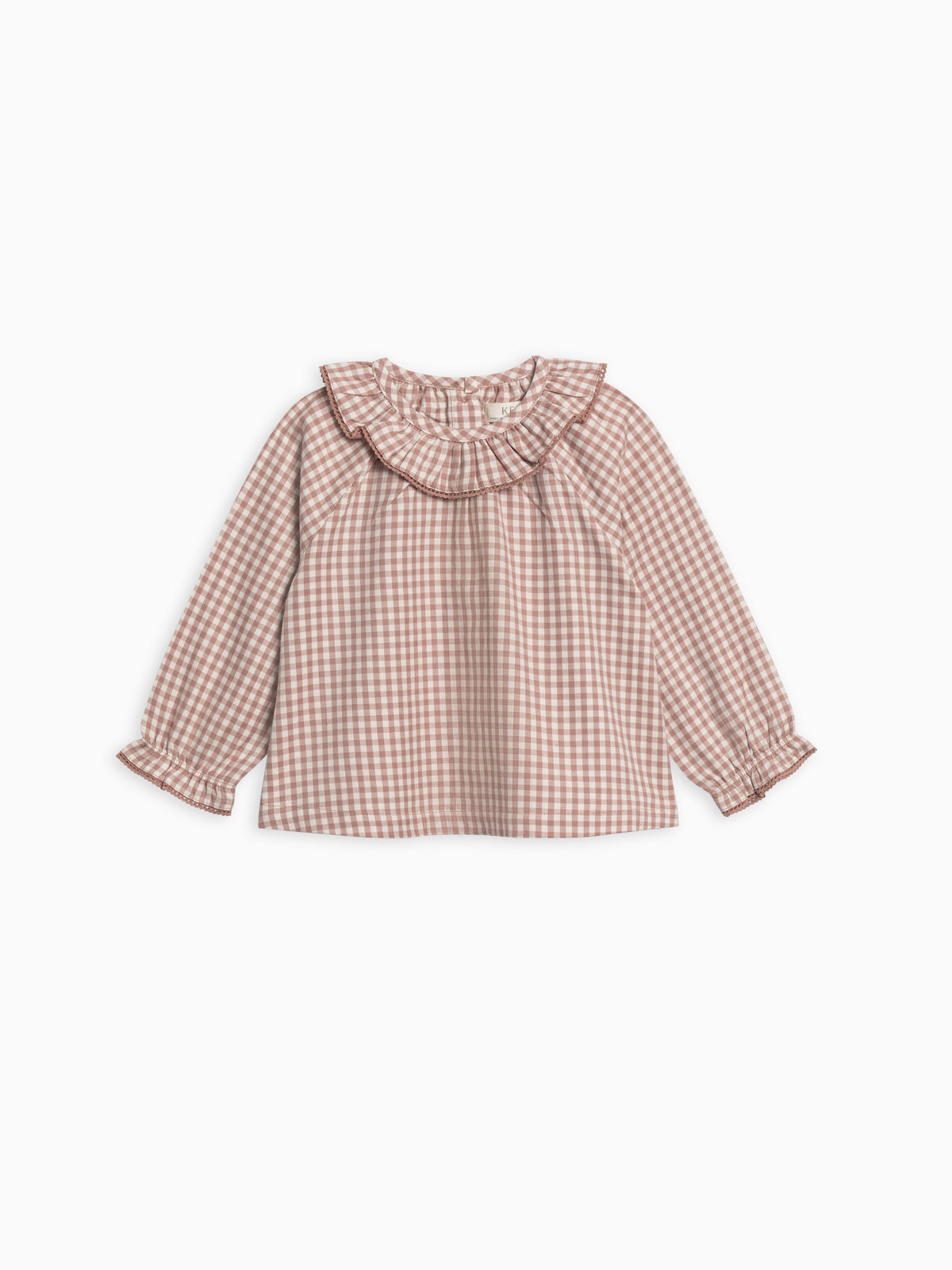 Shirley Poplin Ruffle Collar Shirt Sale : Baby-Kids : Tops : Shirts : Long Sleeves Kendi Baby Shirley Poplin Ruffle Collar Shirt | Colored Organics®
