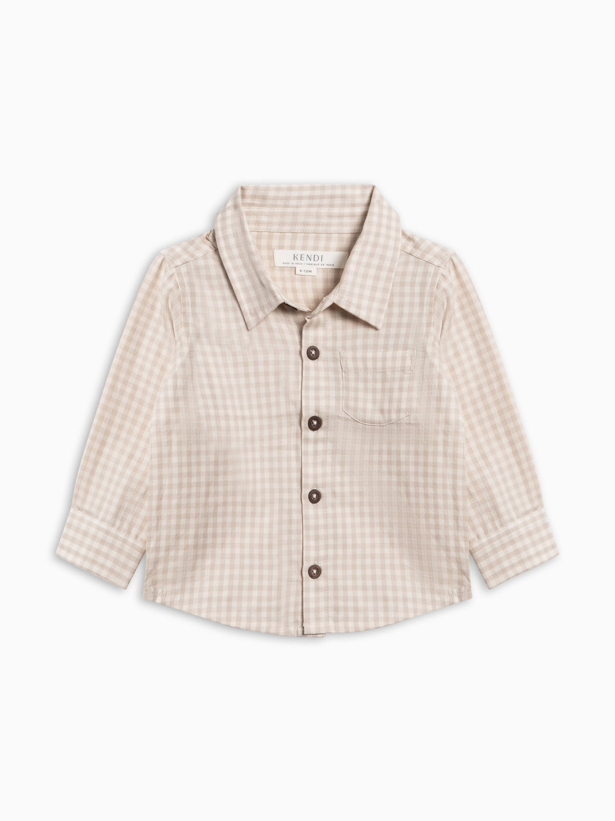 Earl Poplin Collar Shirt - Gingham