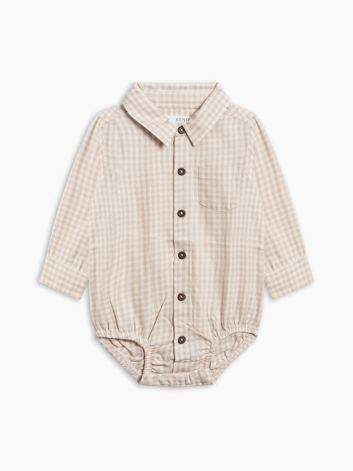 Theo Poplin Collar Bodysuit - Gingham