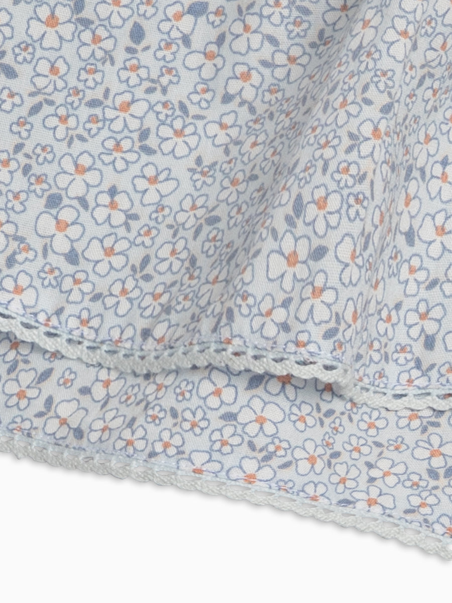 Nadia Poplin Skirted Shorts - Cardella Floral / Sea + Powder Baby-Kids : Bottoms : Shorts : Skirts Kendi PRE ORDER Nadia Poplin Skirted Shorts | Colored Organics®