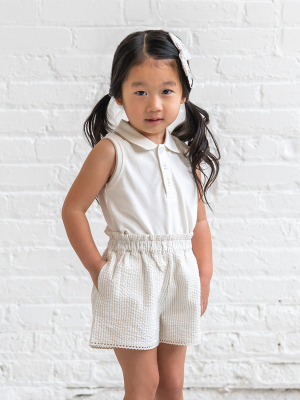 Annika Piqué Polo Tank - Coconut