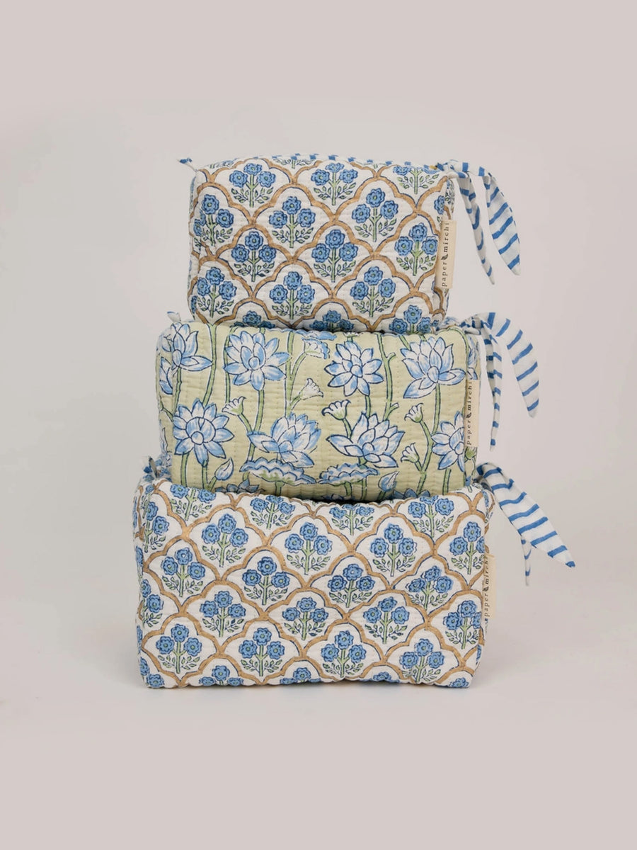 Small Organic Cotton Toiletry Bag