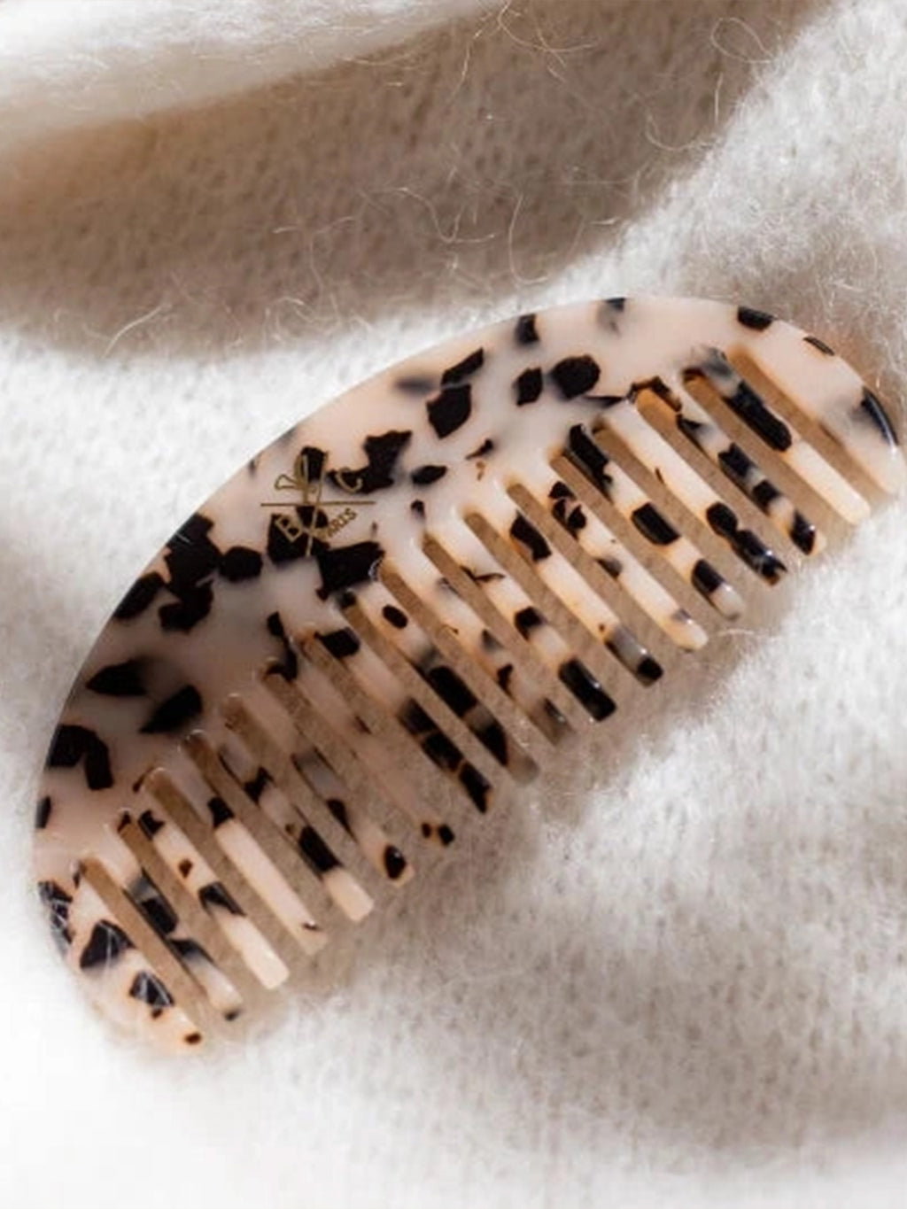 Tortoiseshell Half Moon Hair Comb