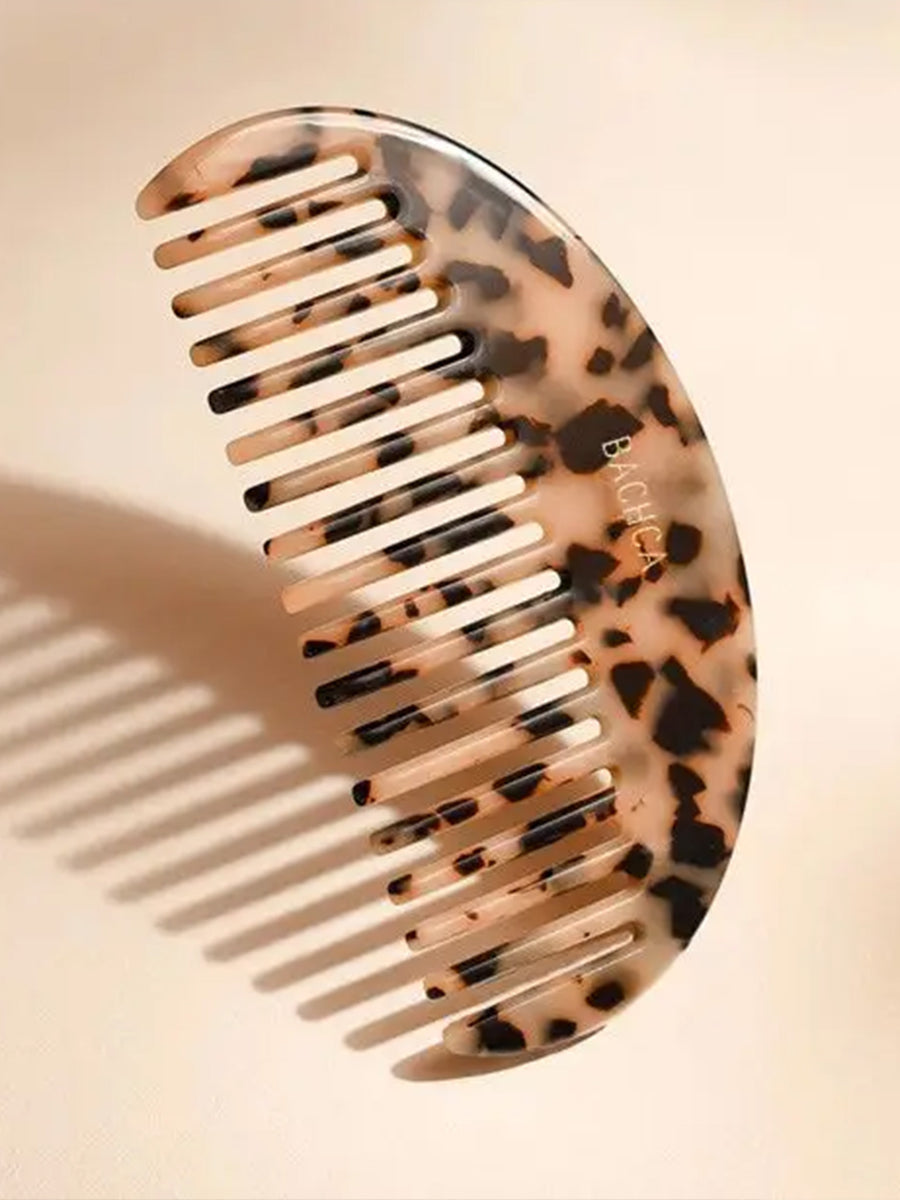 Tortoiseshell Half Moon Hair Comb