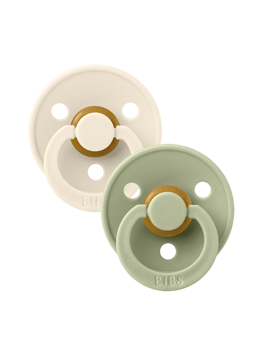 2 Pack Colour Pacifiers Baby :Gear :Pacifiers + Clips BIBS 
