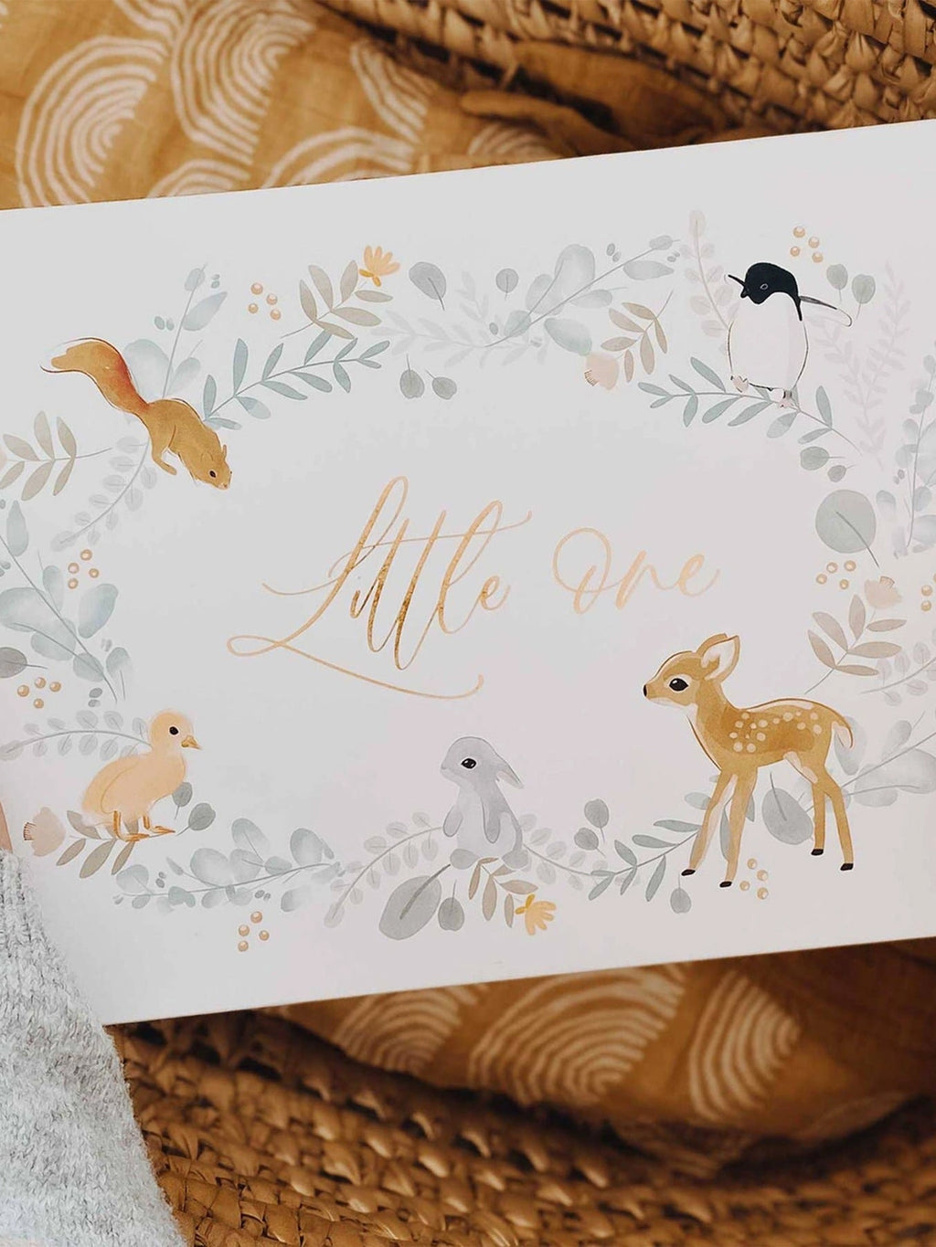 Little One Baby Book Nursery : Memory Books Blush and Gold 