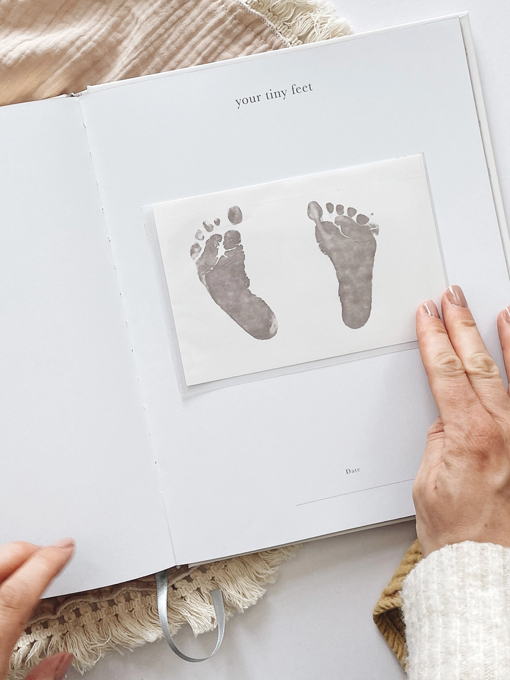 Pregnancy Journal Nursery : Memory Books Blush and Gold Pregnancy Journal Bump-to-Birth Keepsake | Colored Organics®