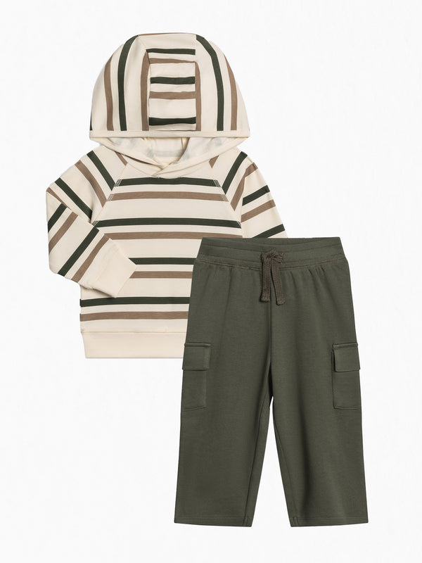 Organic 2 Piece Boys Autumn Hoodie and Pant Set