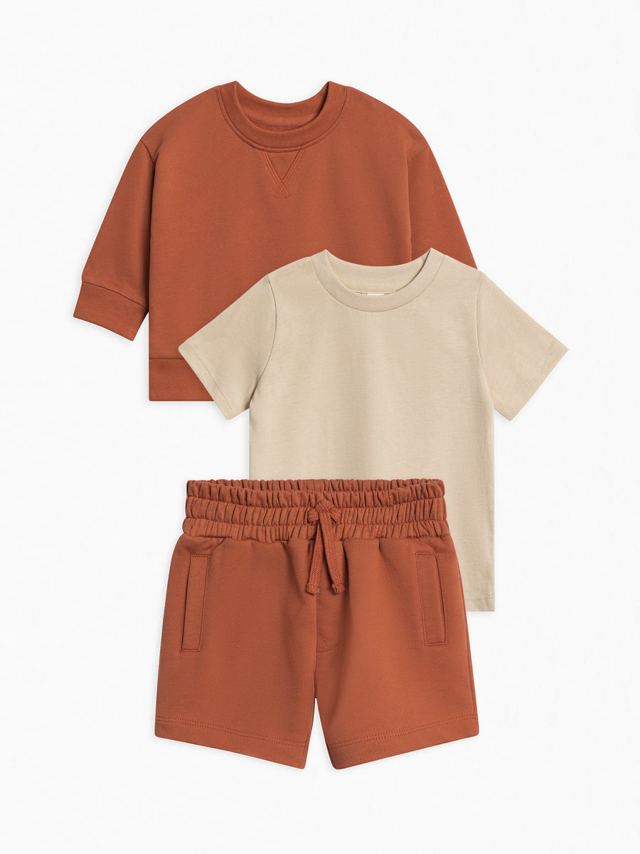 Organic 3 Piece French Terry Summer Bundle