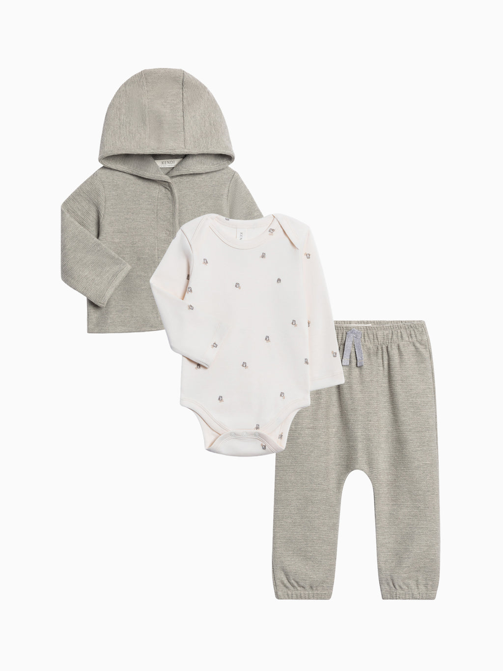 Organic Infant Boy Winter Ottoman and Bodysuit Set Baby : Virtual Bundle KENDI by Colored Organics Organic Girls Muslin Bundle for Baby | Colored Organics®