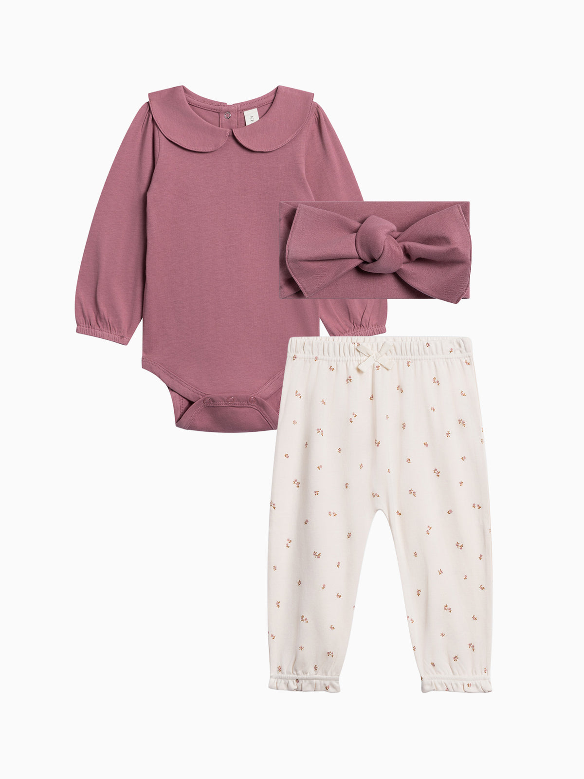 Organic Infant Girls Winter Floral Bundle Baby : Virtual Bundle KENDI by Colored Organics Organic Girls Muslin Bundle for Baby | Colored Organics®