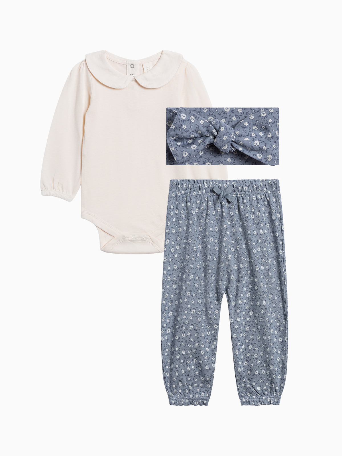 Organic Infant Girls Winter Floral Bundle Baby : Virtual Bundle KENDI by Colored Organics Organic Girls Muslin Bundle for Baby | Colored Organics®
