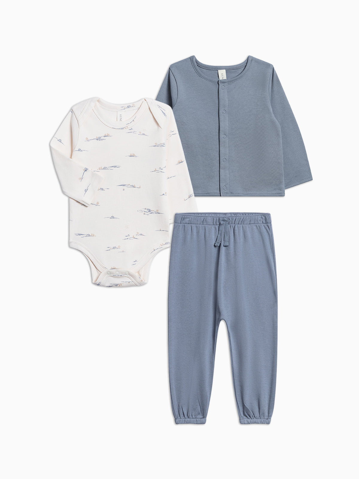 Organic Infant Layette Winter Top and Pant Bundle Baby : Virtual Bundle KENDI by Colored Organics Organic Girls Muslin Bundle for Baby | Colored Organics®