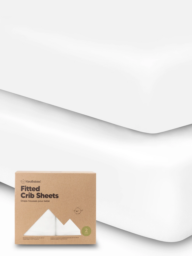 2-pack Organic Cotton Fitted Crib Sheet Set Baby :Nursery :Bedding KeaBabies 