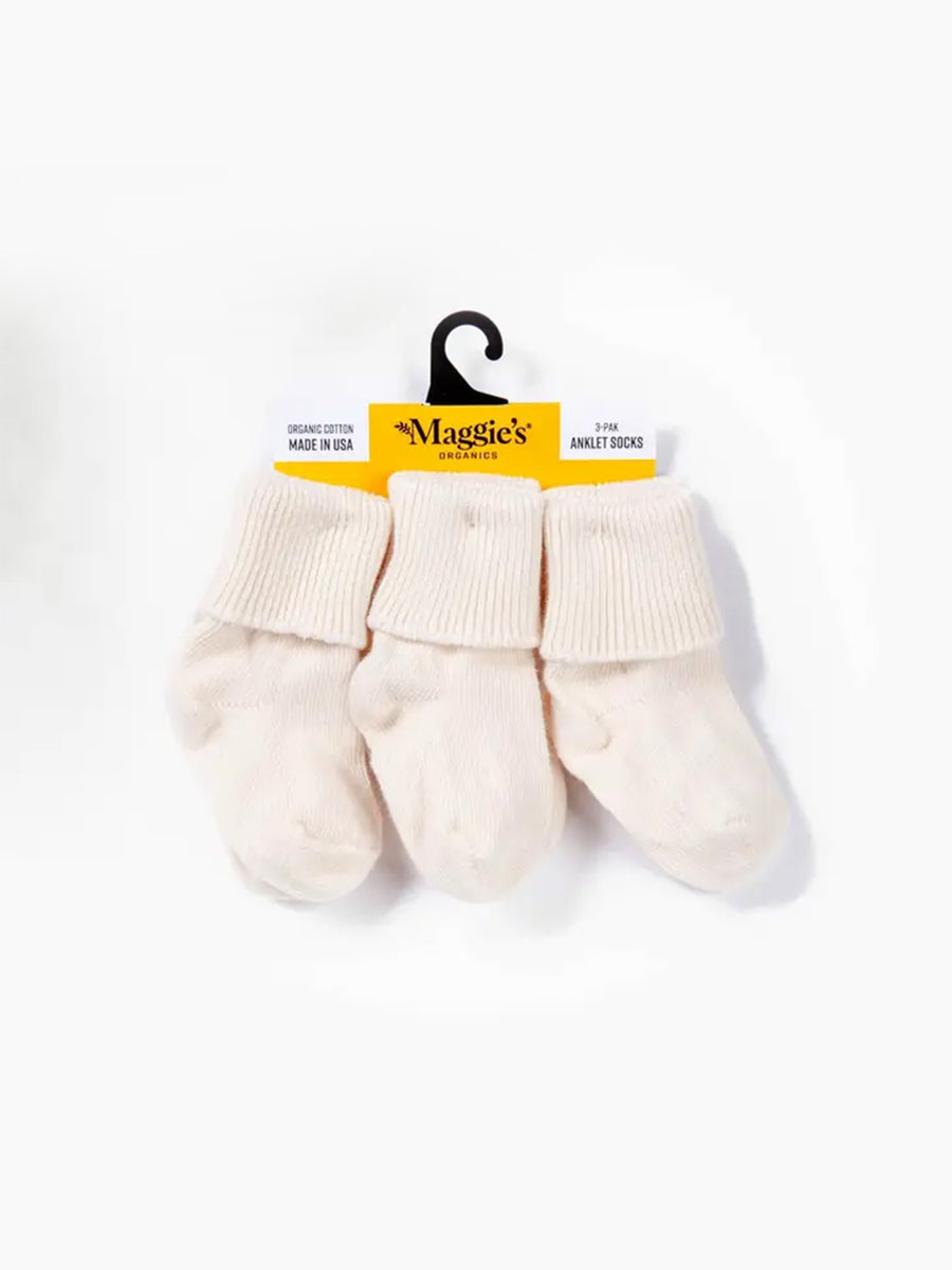 3-Pack Socks Baby-Kids :Accessories :Socks Maggie's Organics 