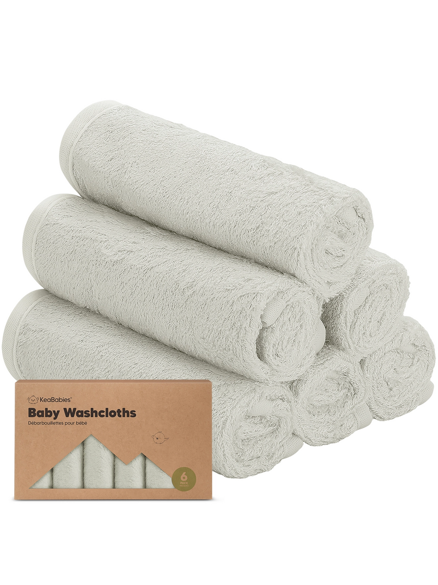 6-Pack Baby Bamboo Wash Cloths Baby : Parent : Nursery : Bath KeaBabies 