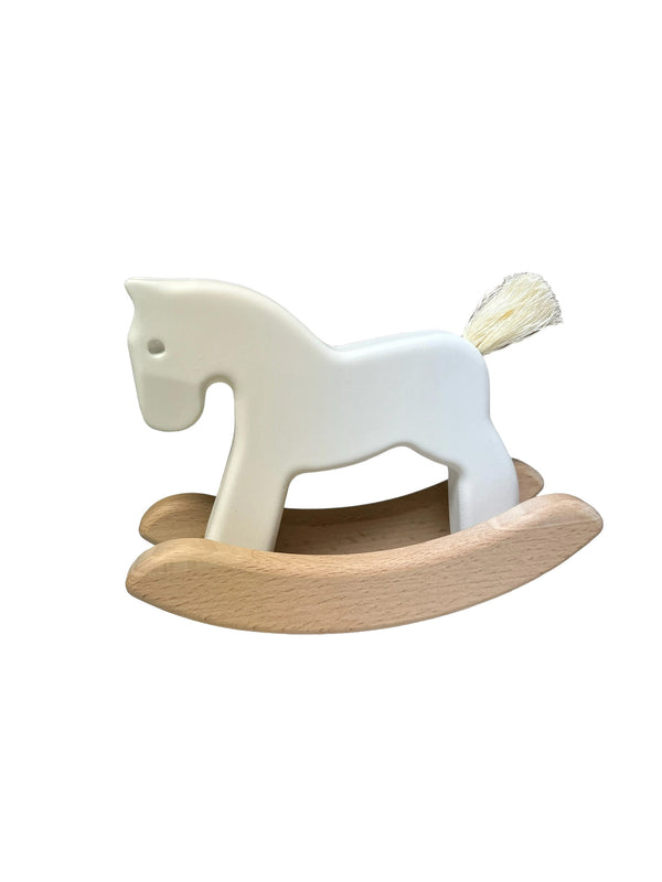 Bajo Rocking Horse Toy Baby : Toys : Teethers Bannor Toys Bunny Grasping Wooden Toy for Baby | Colored Organics®